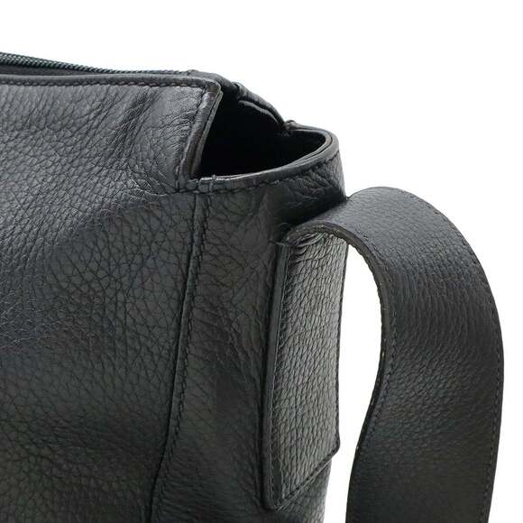 PRADA Black Leather Shoulder Bag